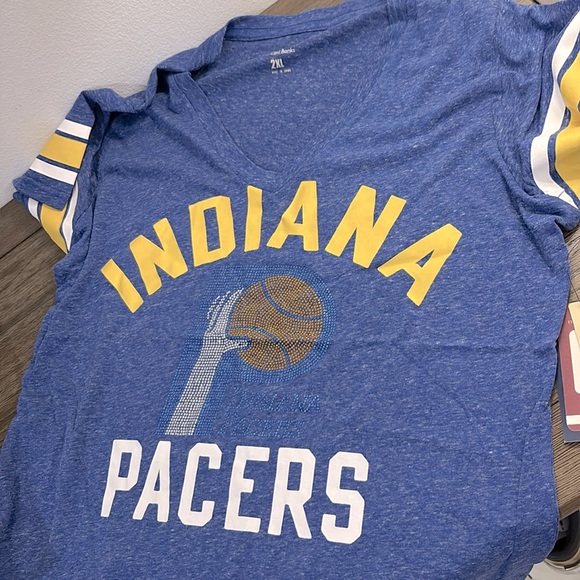 NWT [G-III] Indiana Pacers NBA The Big Game Short-Sleeve T-Shirt Women’s Sz 2XL - Picture 4 of 9